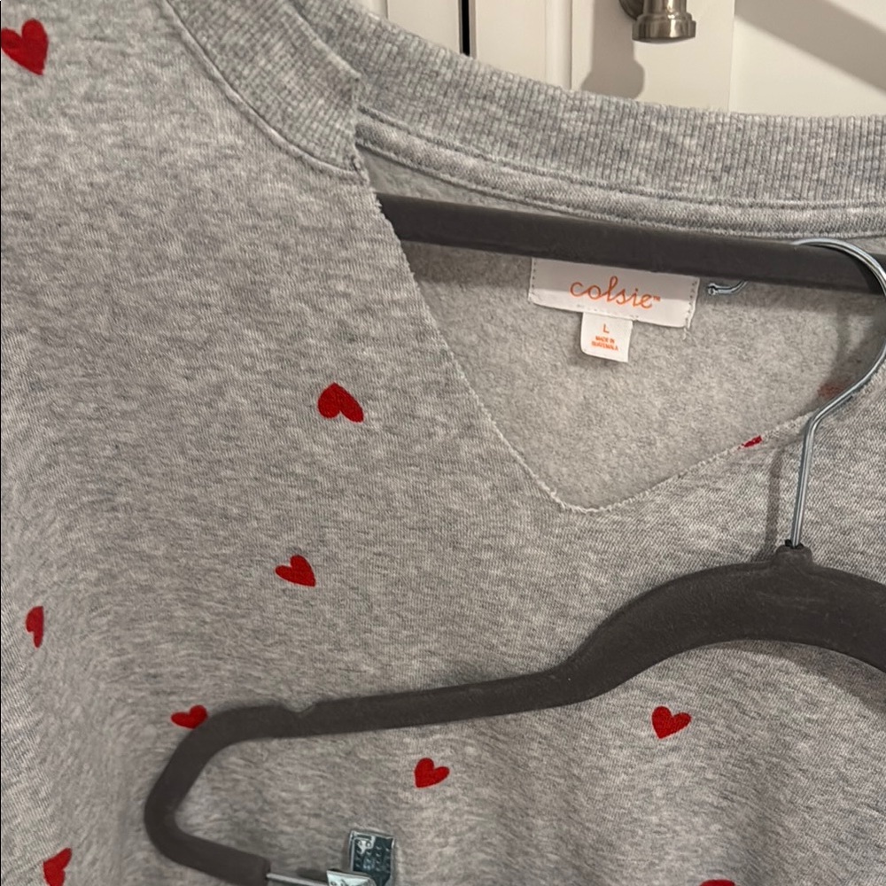 Heart Detail Sweat Set - Picture 4 of 4